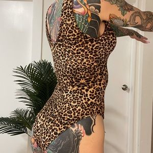 Socialite Leopard Print Bodysuit | Size: S